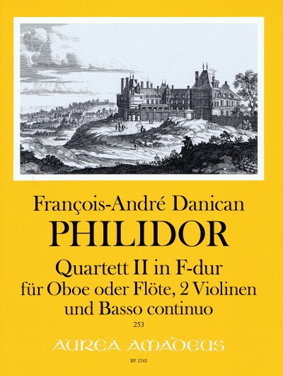 Quartet II in F Major, for Oboe or Flute, 2 Violins and Basso Continuo, for Oboe or Flute, 2 Violins, Basso Continuo, Score and parts