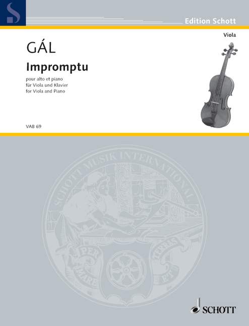 Impromptu, for viola and piano