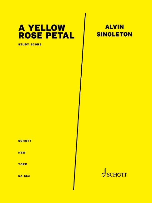 A Yellow Rose Petal, for orchestra, Study score