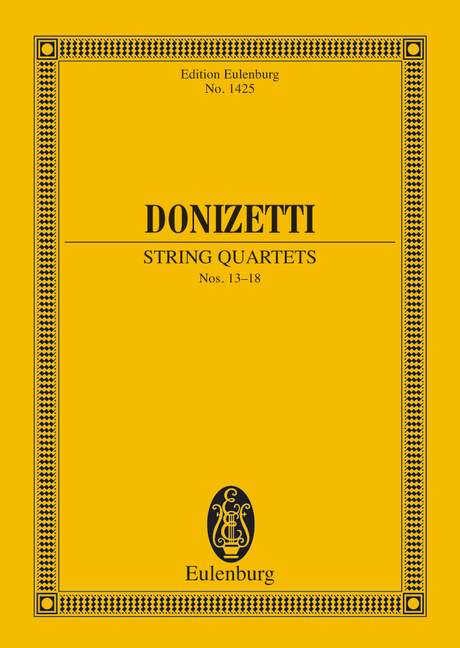 String Quartets, No. 13-18, for 2 violins, viola and cello, Study score