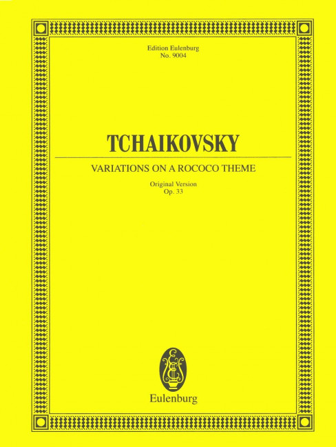 Variations on a Rococo Theme for Cello and Orchestra op. 33, Full score