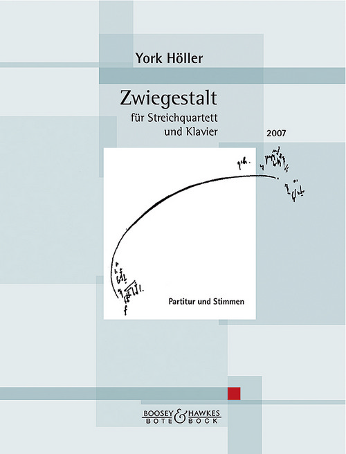 Zwiegestalt, for string quartet and piano, Set of parts