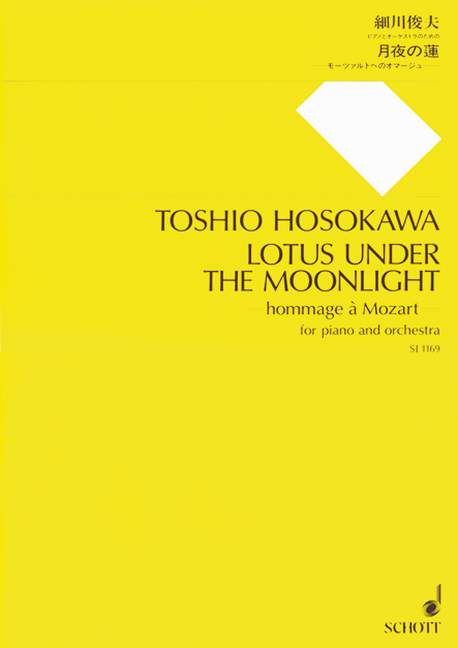 Lotus under the moonlight, Hommage à Mozart, for piano and orchestra, Study score
