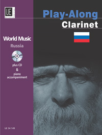 Russia - Play Along Clarinet, World Music, for clarinet with CD or piano accompaniment, Edition with play-along