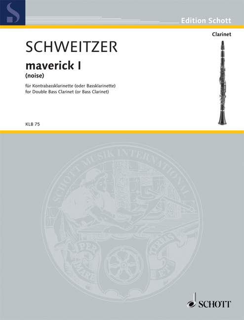 Maverick I (noise), for double bass clarinet or bass clarinet solo