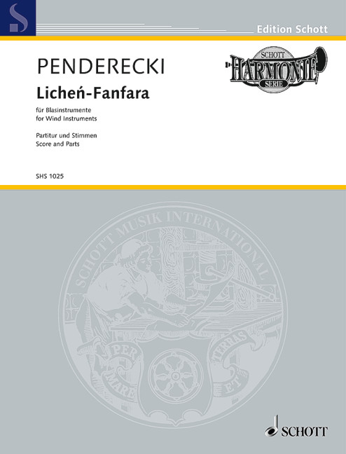 Lichén-Fanfara, for Wind Instruments, Score and parts