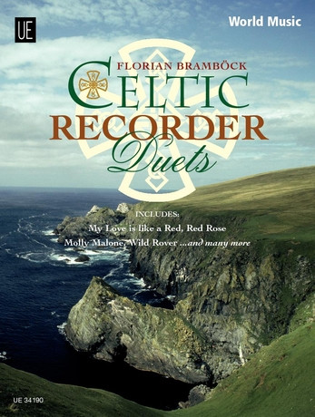 Celtic Recorder Duets, 17 duet arrangements for middle grade players from Ireland, Scotland and Brittany, for 2 descant recorders, Performing score