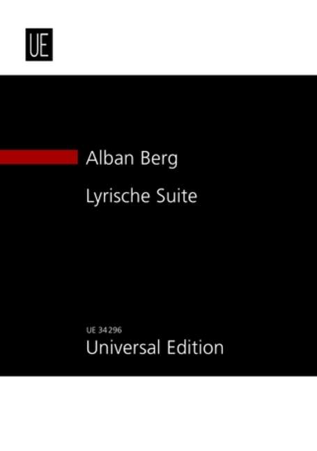 Lyric Suite, for string quartet, Study score