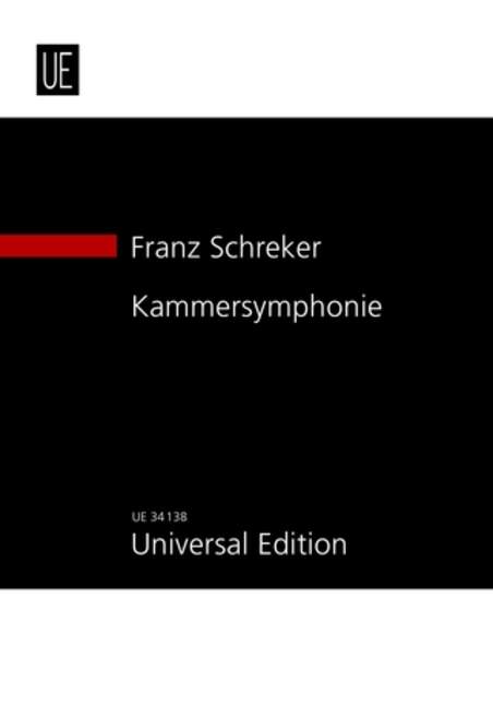 Chamber Symphony, for 7 wind Instruments, 11 strings, harp, celeste, harmonium, piano, timpani and percussion, Study score