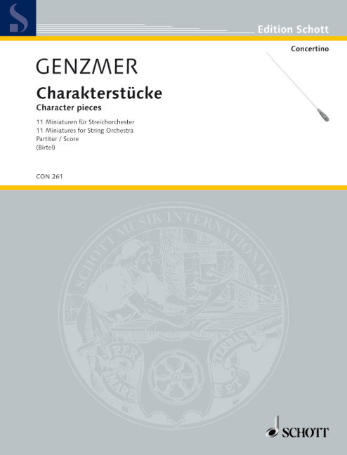 Character pieces GeWV 131, 11 Miniatures, for string orchestra, Score