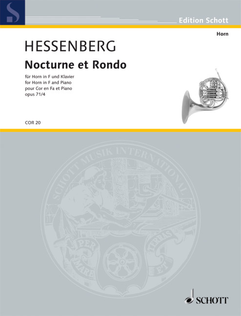 Nocturne et Rondo op. 71/4, for horn in F and piano