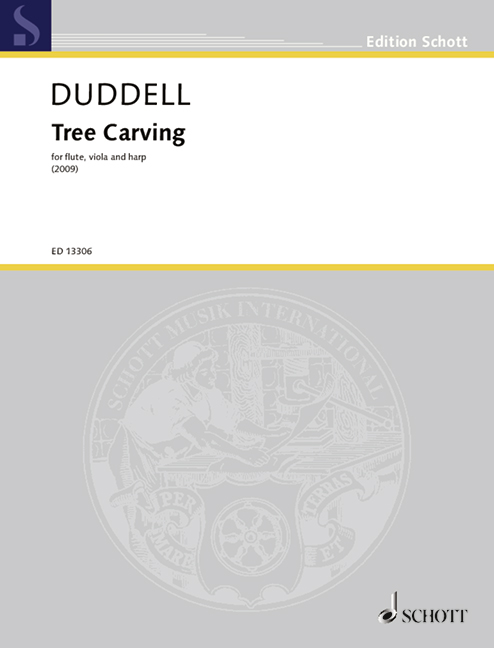 Tree Carving, for flute, viola and harp, Score and parts