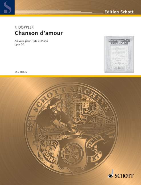 Chanson d'amour op. 20, Air varié, for flute and piano