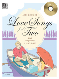 Love Songs for Two, Five light-hearted evergreens for intermediate level players, for piano 4 hands with CD, Edition with play-along