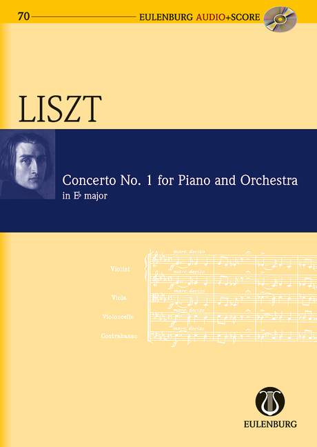 Piano Concerto No. 1 E flat major, for piano and orchestra, Study score