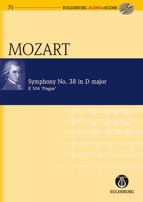 Symphony No. 38 D major K.504, 'Prague', for orchestra, Study score