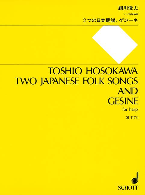 Two Japanese Folk Songs and Gesine, for harp
