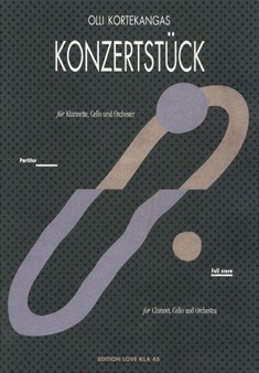 Konzertstück, Für Klarinette, Cello und Orchester, for clarinet, violoncello and orchestra, Score