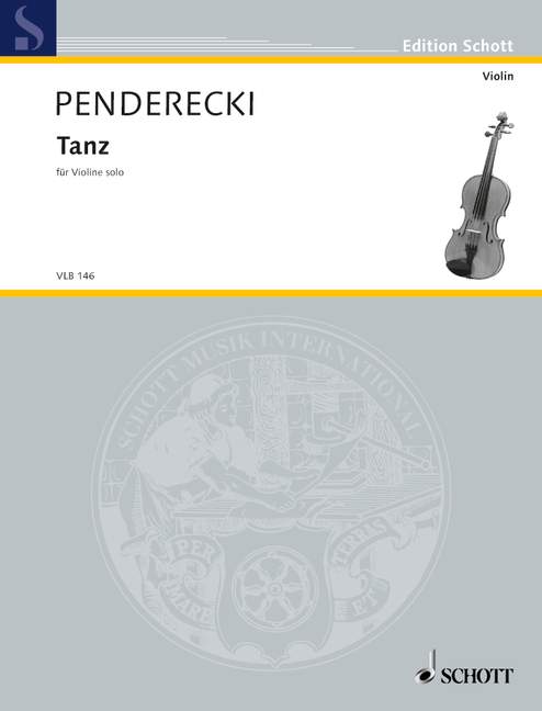 Tanz, for violin solo, Separate edition