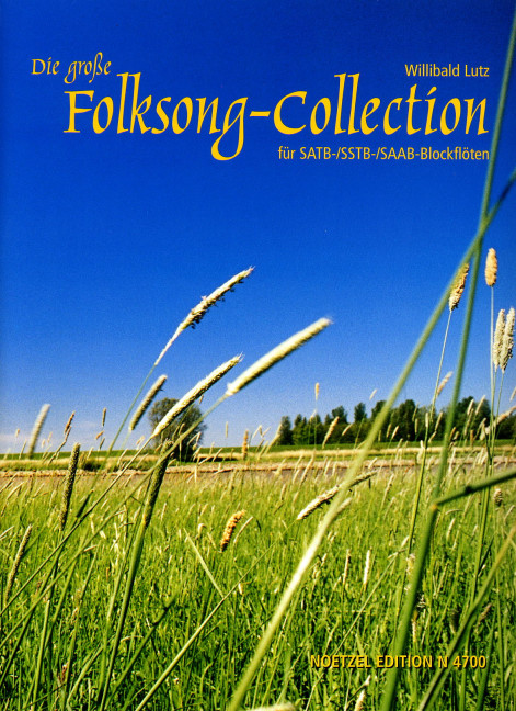 Die grosse Folksong-Collection, for descant recorder, treble recorder, tenor recorder and bass recorder, Performing score
