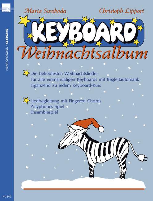 Keyboard Weihnachtsalbum, Die beliebtesten Weihnachtslieder. Für alle einmanualigen Keyboards mit Begleitautomatik. 9790204425402