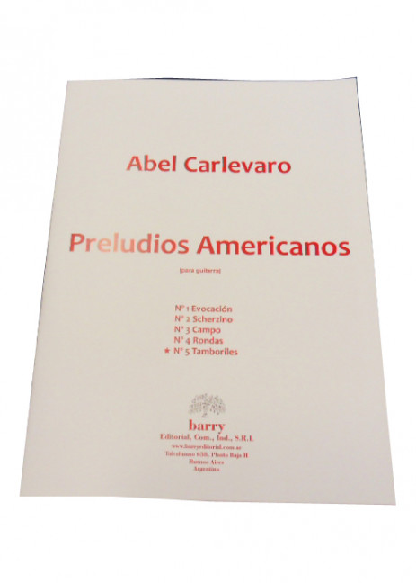 Preludio Americano No. 5, Tamboriles, para guitarra