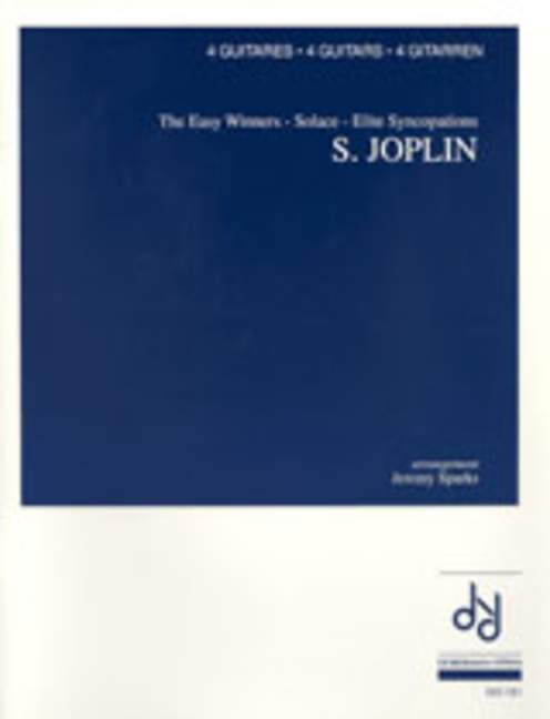The Easy Winners, Solace, Elite Syncopations, for 4 guitars, Score and parts