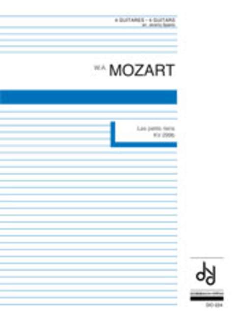 Les petits riens, for 4 guitars, Score and parts