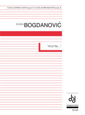 And Yet..., for flute, guitar and koto (guitar), Score and parts