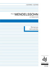 Romances sans paroles, for 4 guitars, Score and parts