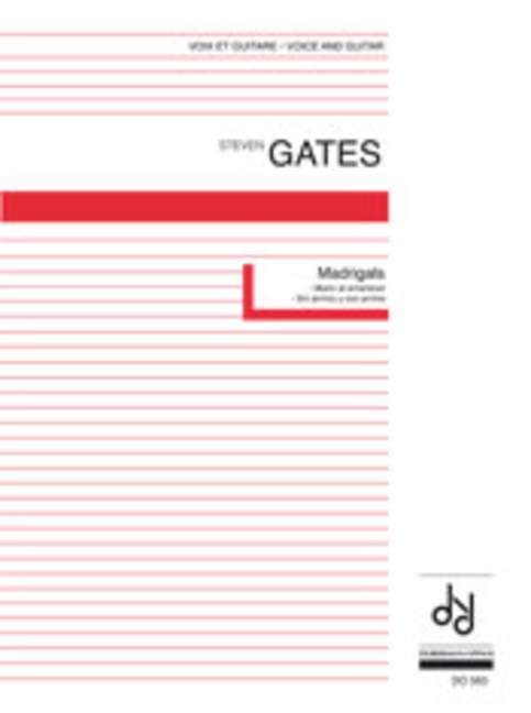 Madrigals, Muio al amencer, Sin arrimo y con arrimo, for voice and guitar, Score