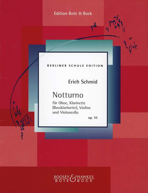 Notturno op. 10 Vol. 3, for oboe, clarinet (bass clarinet), violin and cello, Study score
