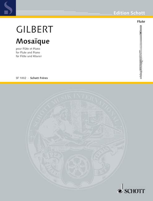 Mosaïque, for flute and piano, Performing score