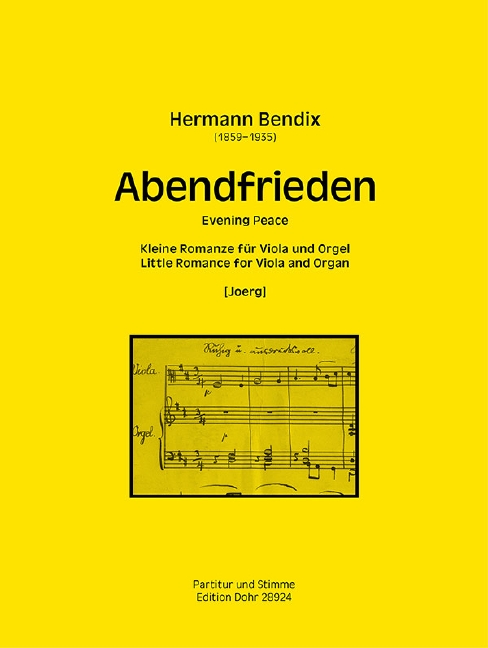Evening Peace, Little Romance, for Viola and Organ, Score and part. 9790202019245 Evening Peace, Little Romance, for Viola and Organ, Score and part. 9790202019245