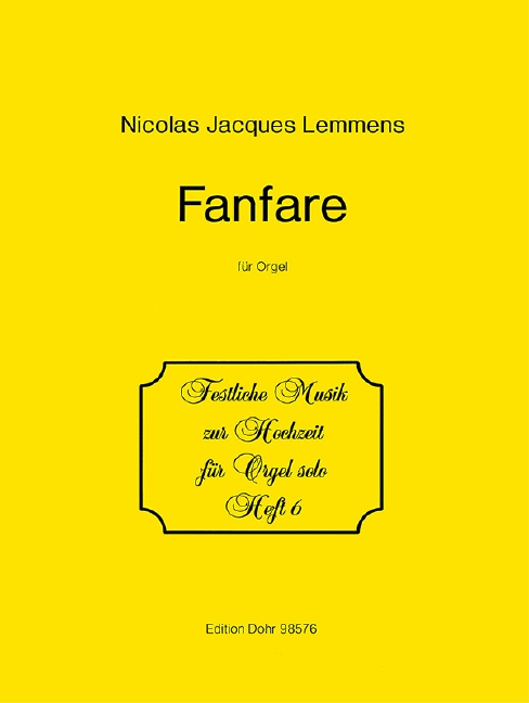Fanfare 6, from the Suite for Organ, Performing score