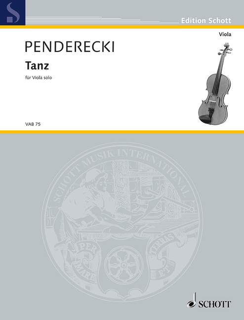 Tanz, for viola solo, Separate edition