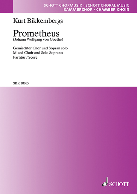Prometheus, for mixed choir and soprano solo, Score