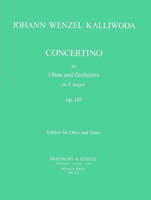 Concertino F-Dur op. 110, for oboe and piano, Piano reduction