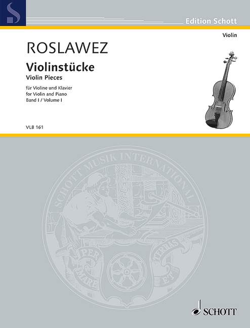 Violin Pieces, vol. I, for violin and piano