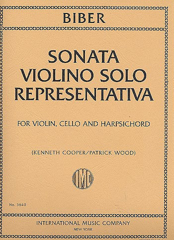 Sonata Violino Solo Representativa, for violin, cello and harpsichord, Score and parts
