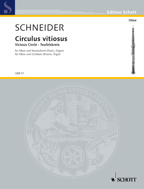 Circulus vitiosus, Vicious Circle, for oboe and harpsichord (piano, organ)