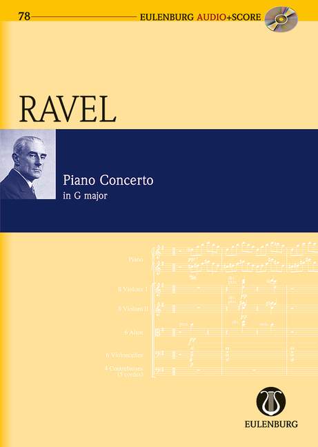 Concerto G major, for piano and orchestra, Study score