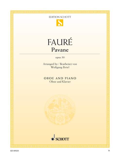 Pavane op. 50, for oboe and piano. 9790001180023