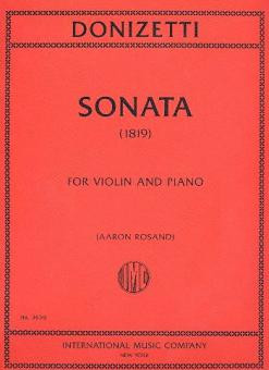Sonata (1819), for violin and piano