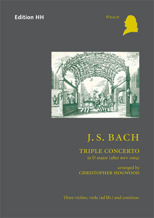 Triple Concerto, (after BWV 1064), for 3 violins, viola (optional) and Basso continuo, Score and parts