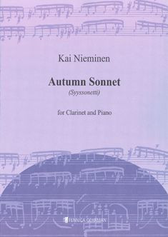 Autumn Sonnet, Syyssonetti, for clarinet and piano