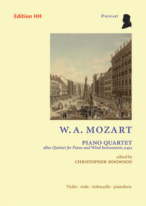 Piano Quartet, after Quintet for Piano and Wind Instruments K. 452, for violin, viola, cello, piano, Score and parts