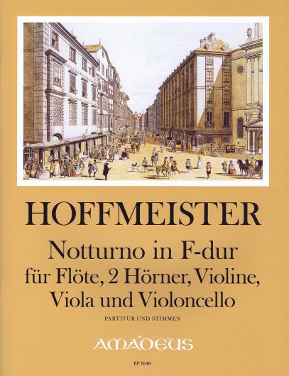 Notturno, for flute, 2 horns, violin, viola and cello, Score and parts