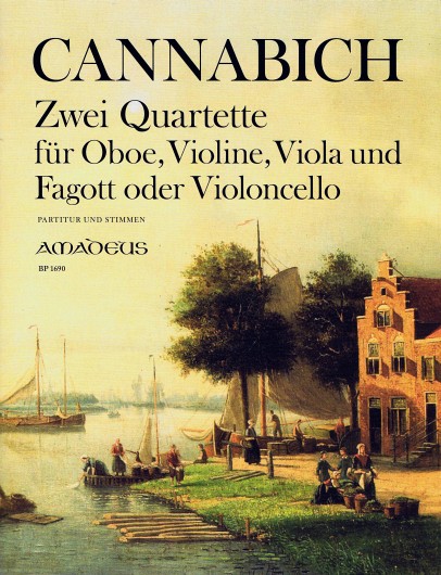 Two Quartets, for Oboe, Violin, Viola and Bassoon or Cello, Score and parts
