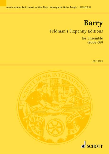 Feldman's Sixpenny Editions, for ensemble, Study score